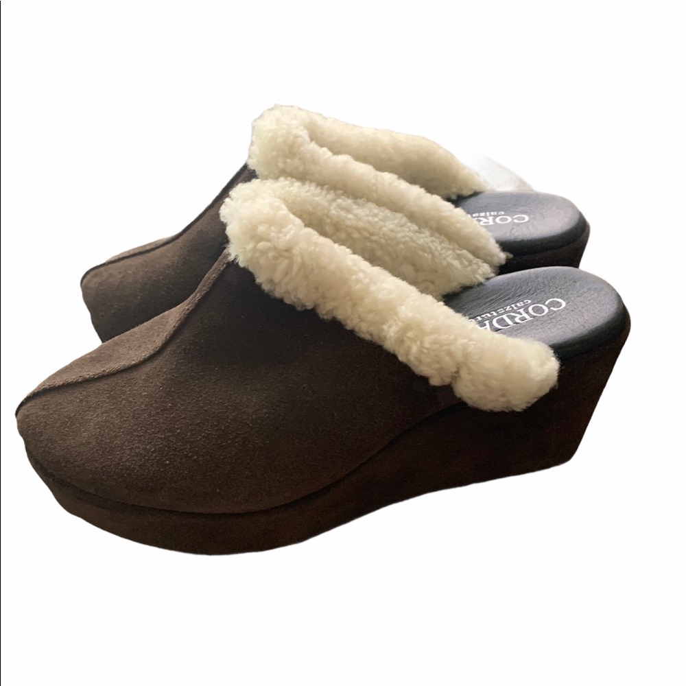 Cordani Calzature Suede Fur Wedges